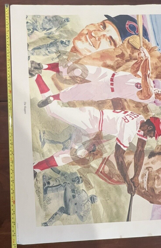 1978 Cincinnati Reds The Sluggers Kluszewski/Foster Lithograph 89/1000 Orlemann - Picture 8 of 8