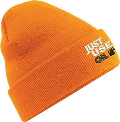 Bestickte Just Use Oil Beanie Mütze, Anti Just Stop Ölmütze, Just Use Oil Cap