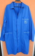 Bulgartabac Tobacco Company Lab Coat Long Blue Work Jacket Workwear Uniform XL 