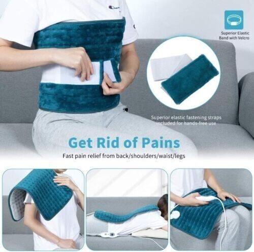 Hosome Heating Pad for Back Shoulder Neck Pain Relief with 6 Heating Modes - Afbeelding 5 van 7