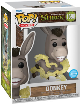Shrek - Donkey 1598 Glitter - Funko Pop! Vinyl Figur