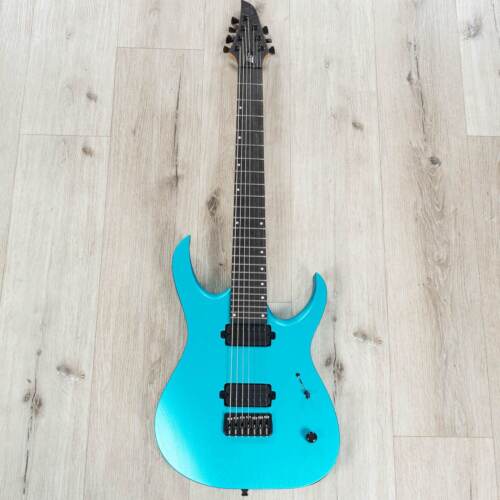 Mayones Duvell DT 7 B26.5" Baritone 7-String Guitar, Light Blue Metallic Matt - Picture 3 of 11