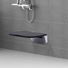 Folding Bath Shower Seat Bench Wall Mounted Fold Up Chair Stool Bathroom Toilet