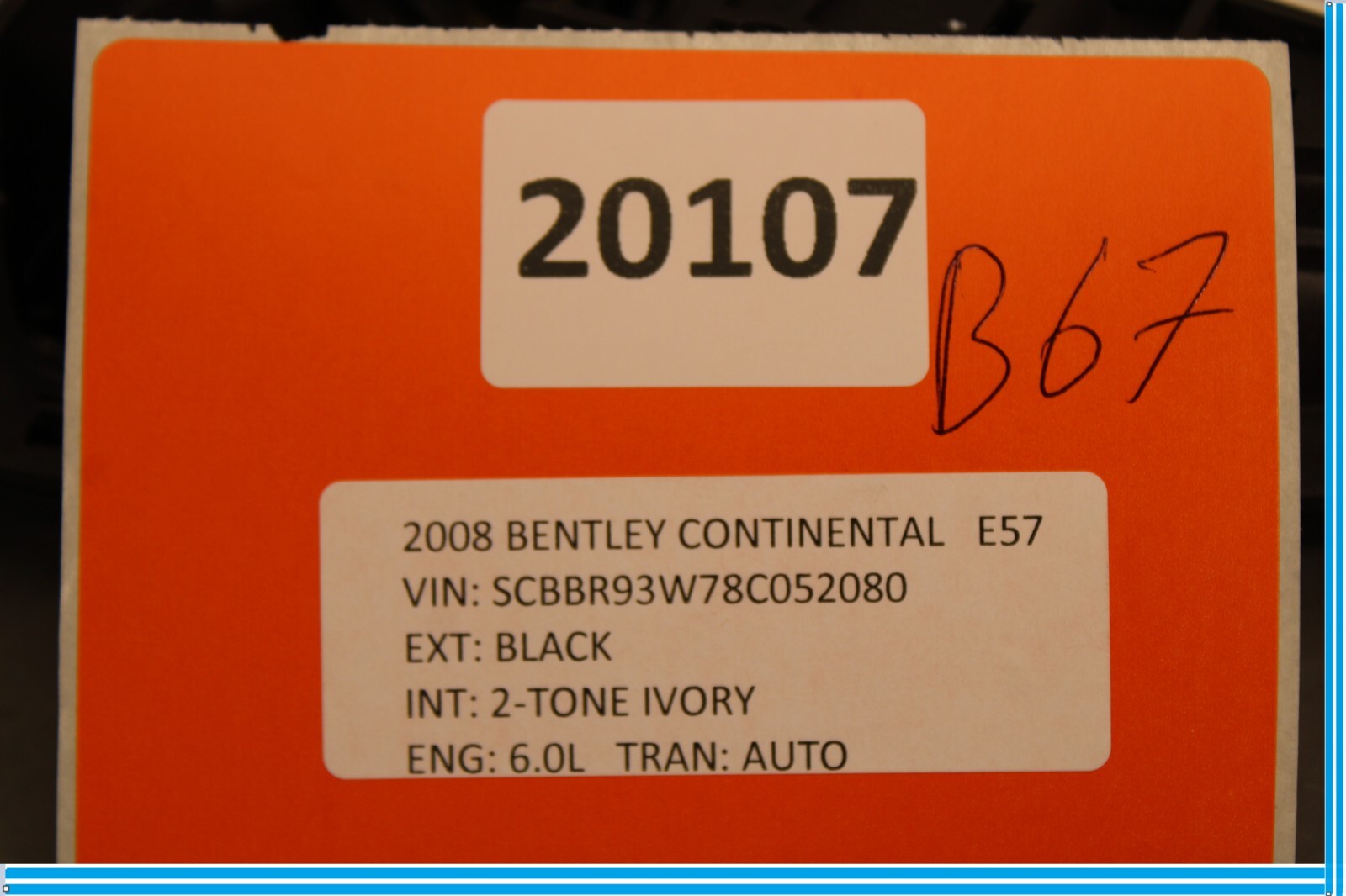 Bentley Continental R Final Series 2003-2010 Rear Left Door release handle