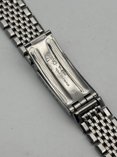 omega 1068 no-12 523 term 18mm bracciale bracelet rice grains vintage - Picture 10 of 18