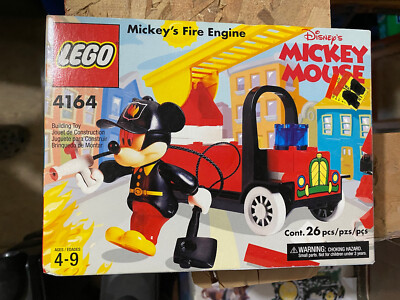 LEGO 4164 Mickey Mouse Mickey's Fire Engine, NEW