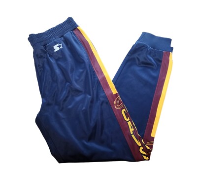 Cleveland Cavaliers Cavs Warmup Pants Starter Black Label Train Mens Large NWT