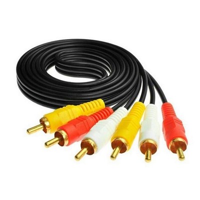 Adapter 3RCA AV-Kabel Zusammen gesetztes Video kabel  Für TV DVD TVPLUS Kabel