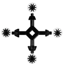 4 Way Drill Press Chuck Key Universal - Carbon Steel 1/2" 9/16" 5/8" 11/16" Size