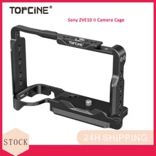 Camera Cage for Sony ZV-E10 II with Cold Shoe Mount Arca Quick Release Plate