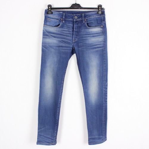 Pantalon de travail vintage en coton bleu pour homme, coupe
