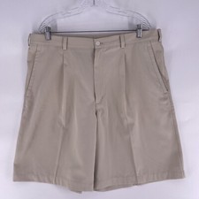 Nike Men  s Size 40 Beige Pleated Front Chino Golf Shorts