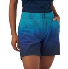 Sea-Doo Royal Blue Fade Striped Women's 6" Board Short XS