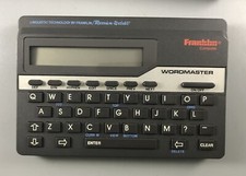 Vintage 1989 Linguistic Franklin Wordmaster Deluxe Model WM1055A Merriam C4.9
