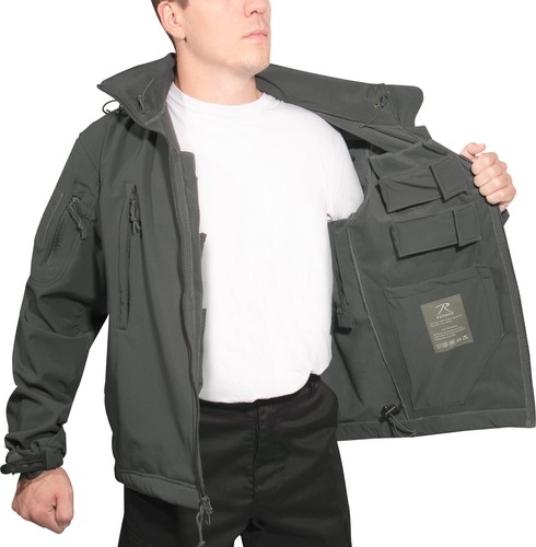 Soft Shell Concealed Carry Jacket CCW Ambidextrous Tactical Holster Waterproof - Picture 21 of 24