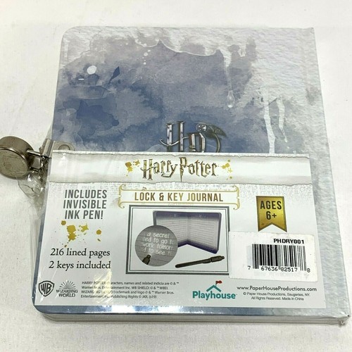 Harry Potter Hogwarts Journal Lock and Key Diary Lined Pages NO PEN - Picture 2 of 2