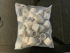 Rubber Slip-on Feet for 1-1/4" Leg OD with 2" Diameter Gray Base Slip On Cap