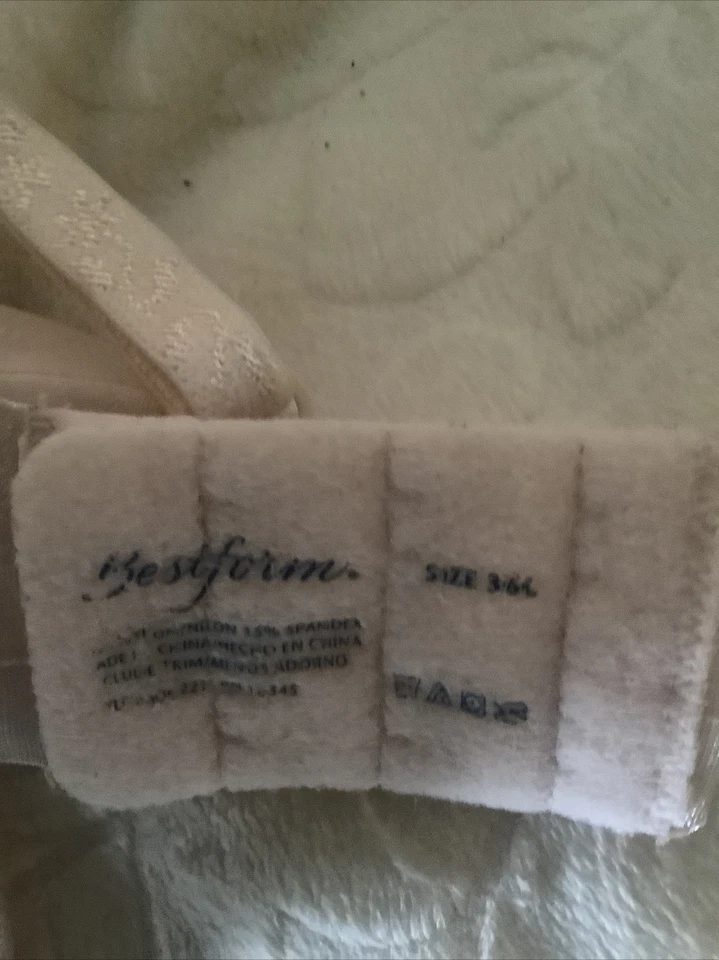 Sujetador bestform ligeramente acolchado sin aros rosa pálido 36C Foto 3 de 4