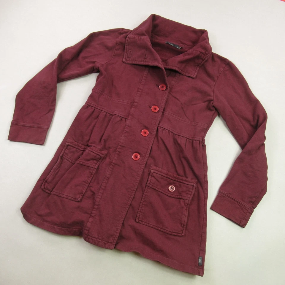 Prana Shirt Womens Medium Long Sleeve Button Front Casual Pockets Lightweight - Image 2 of 4