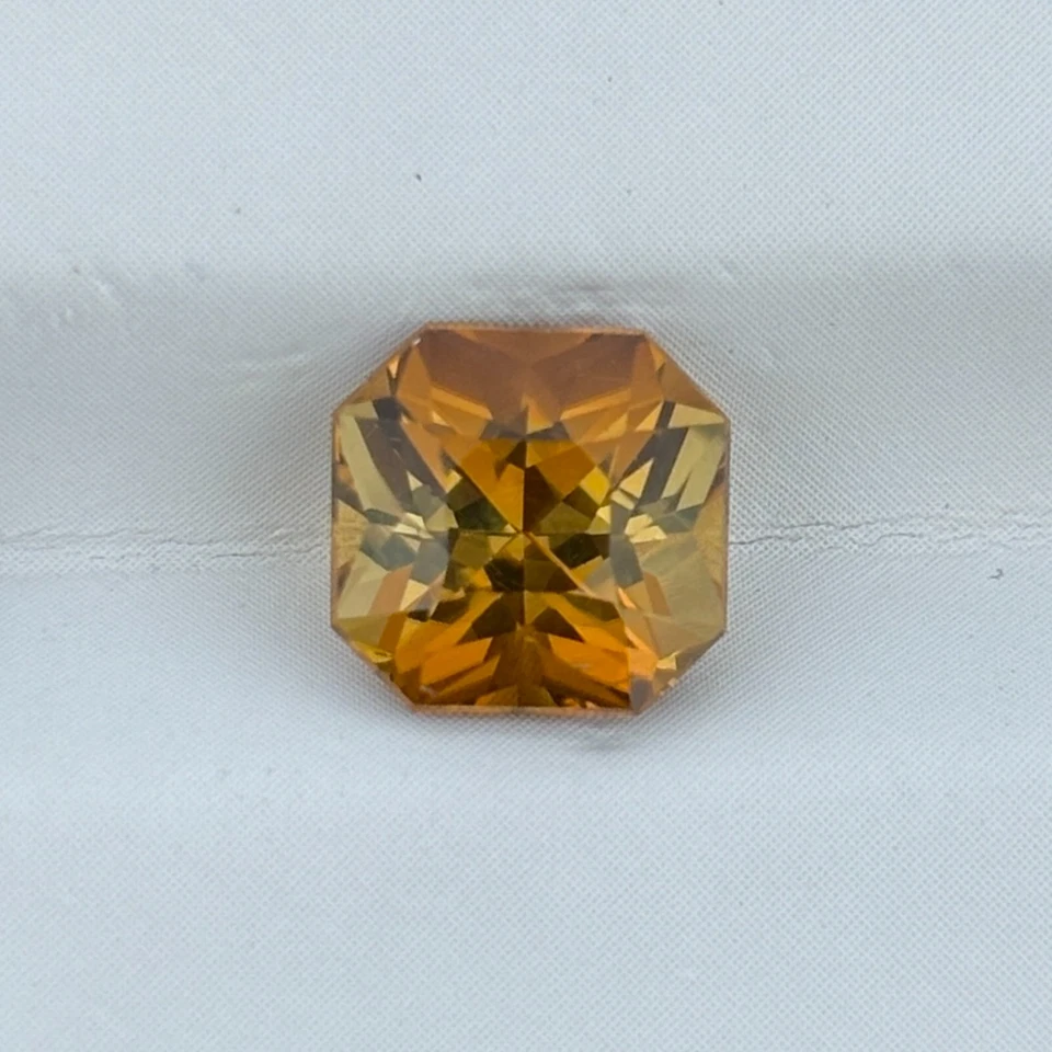 Natural Mustard Yellow Tourmaline 2.05 Cts Square Radiant Loose Gemstone - Image 2 of 4