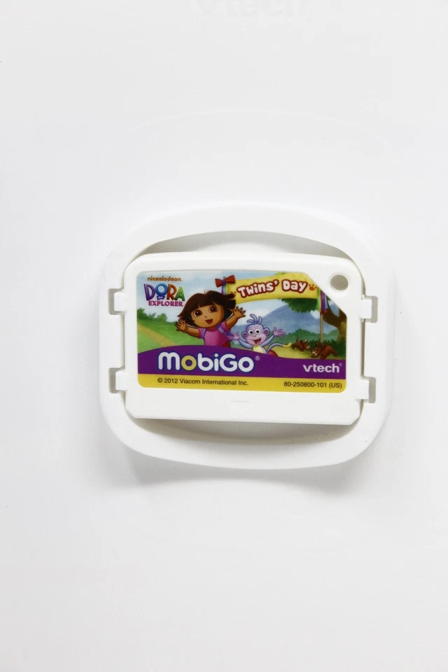 VTech Mobigo 2 Touch Learning System Video Game Dora The Explorer Twins Day - Image 4 of 4