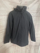 Weatherproof Men’s Dark Gray Full Zip Hooded Lined Jacket Size M