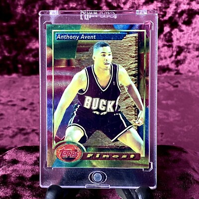 Anthony Avent 93 Topps Finest Chrome Milwaukee Bucks Legend Jersey Seton Giannis