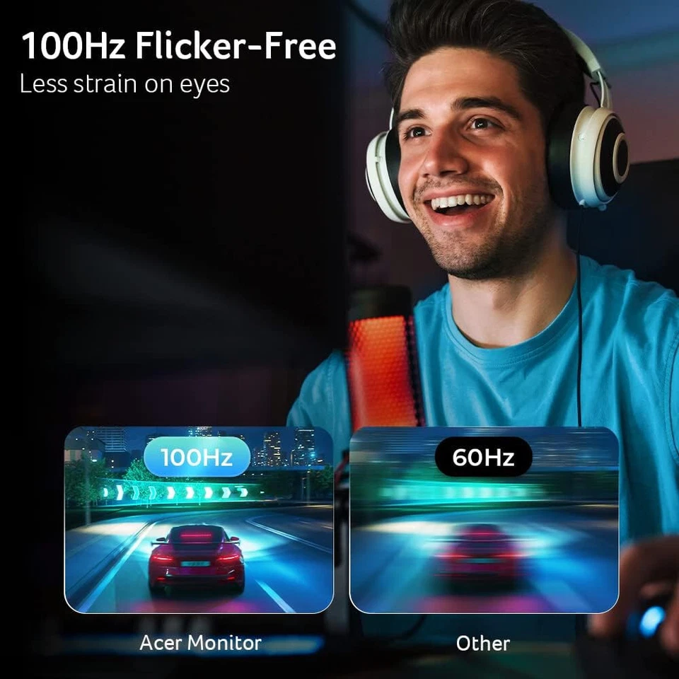 Acer KB272 EBI 27'' 1080p FHD IPS LCD Gaming Monitor Black UM.HK2AA.E02 100Hz - Image 4 of 4