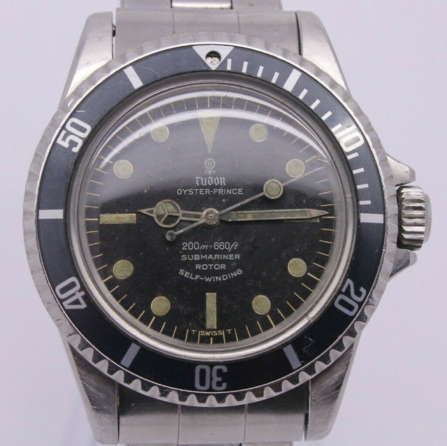 TUDOR Submariner Men's Black Watch with 