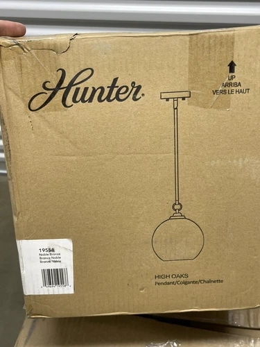 Hunter Fans 19558 High Oaks - 1 Light Pendant In Formal Style-12.25 Inches Tall - Picture 2 of 3