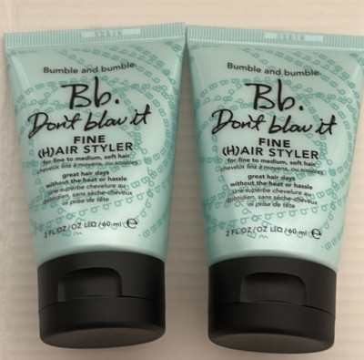 2 BUMBLE AND BUMBLE Hair Styler Fine 60 mL Each tot 120 ml Don't Blow It S188
