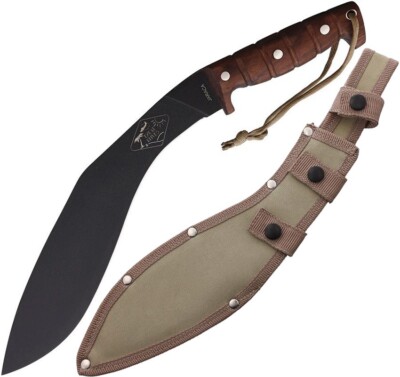 ESEE ExPat Fixed Machete 11.5'' Powder Coated 1075HC Steel Blade Walnut Handle
