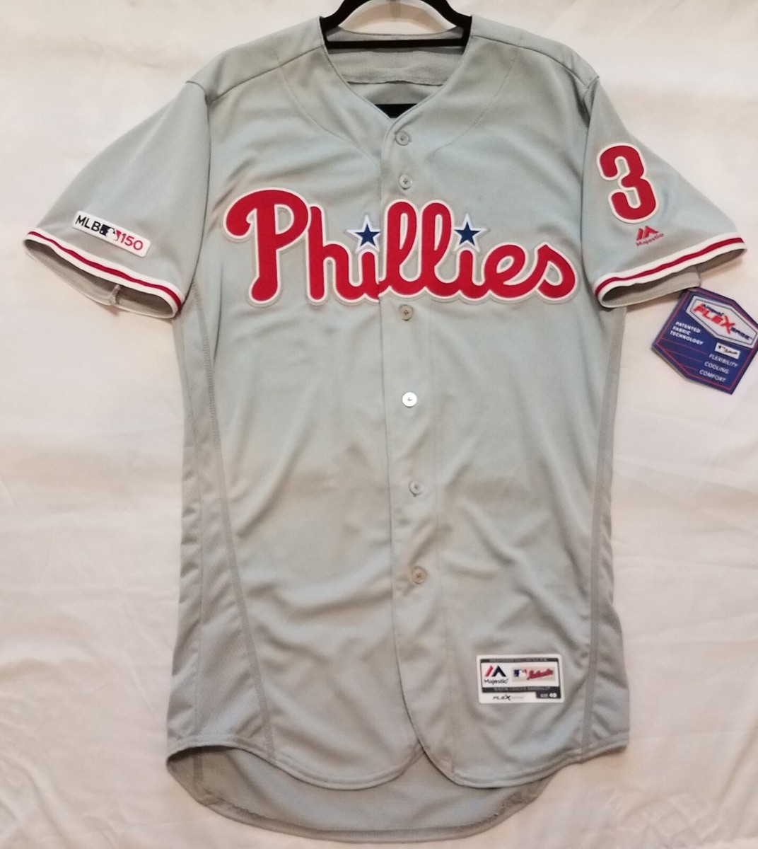 Majestic AUTHENTIC 56 3XL PHILADELPHIA PHILLIES BRYCE HARPER FLEX
