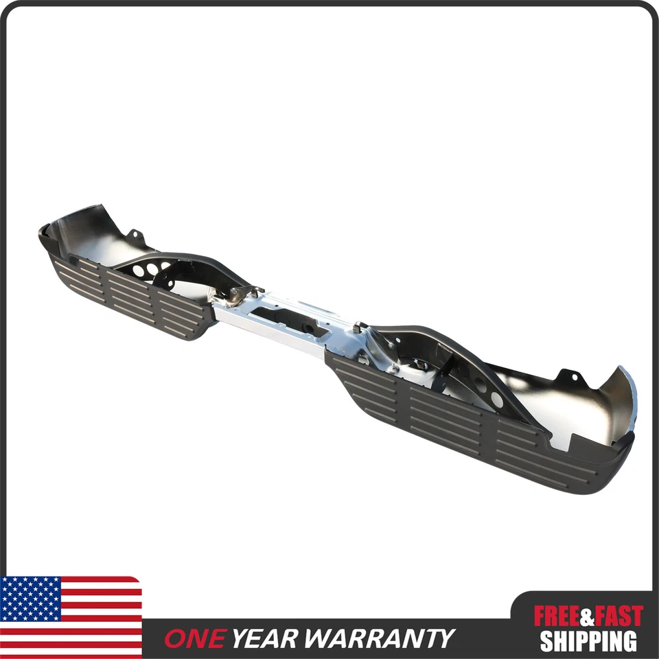 W/O Sensor Hole Step Bumper Rear Chrome For Ford F250 F350 Super Duty 1999-2007 Foto 4 de 4