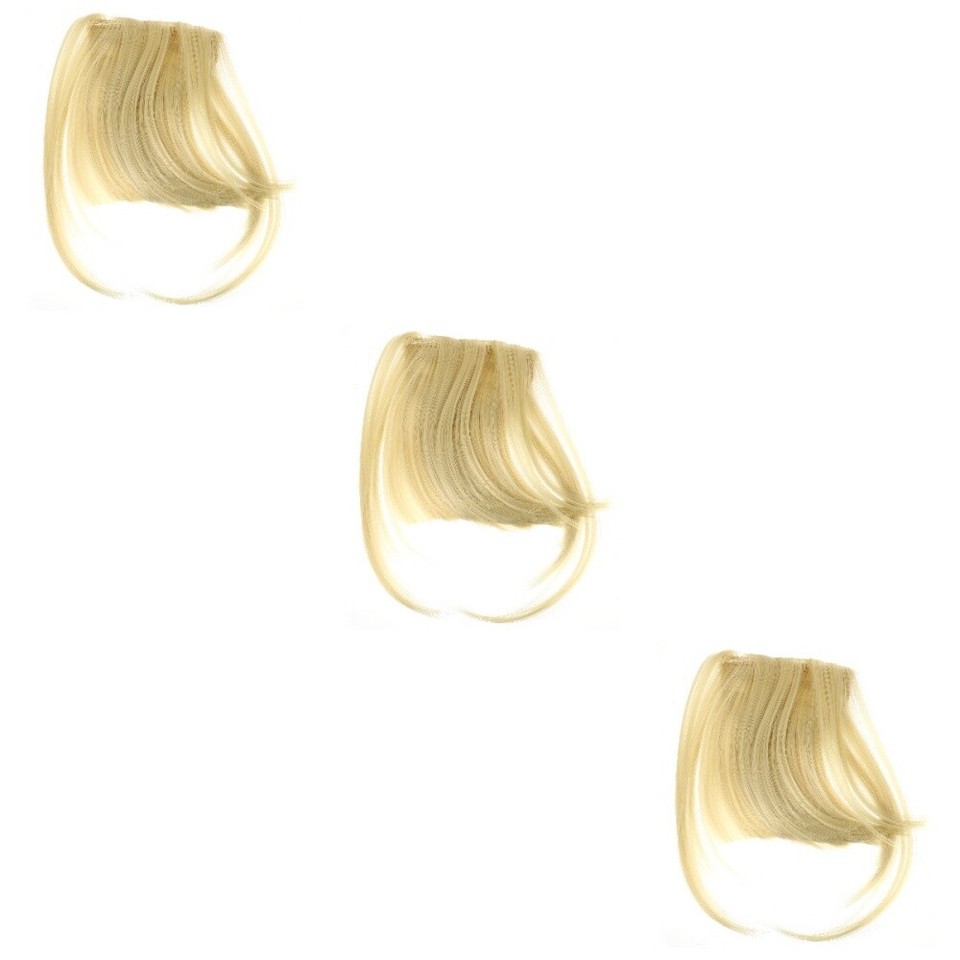 3 PCS Bangs Hair Extensions Clip Fake Invisible Hairpiece Miss eBay