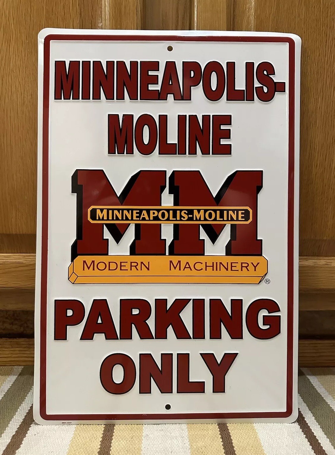 Minneapolis-Moline Machinery Parking Only Sign Farm Vintage Style Wall Decor