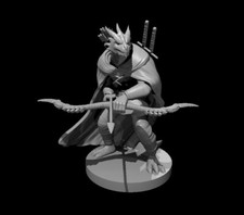 Dragonborn Male Ranger 28mm Scale DND D D Tabletop Miniature