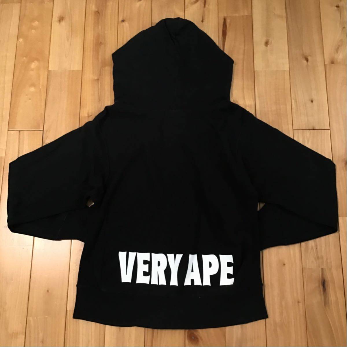 BAPE × CHAMPION VERY APE Reverse Weave Zip hoodie Black A BAPE × CHAMPION VERY APE Reverse Weave Zip hoodie Black A
