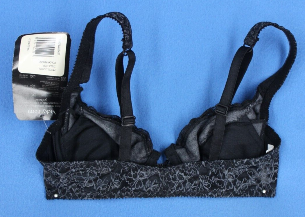 Vicky Form Underwire Lined Foam Demi Bra NWT Size 32B #B9314