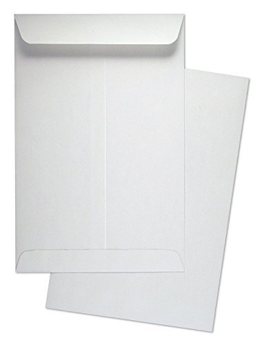 6" x 9" Catalog Envelopes, Open End, 24lb. White, Made in USA, 500 Envelopes