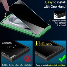 4 Pack Privacy Screen Protector for Samsung Galaxy S24 Ultra with 4...