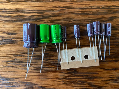 Technics SL-D202 & SL-D303 Speed Repair Kit Capacitors Turntable Recap Set