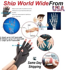 Arthritis Medical Gloves Compression Copper Pain Relief Wrist Support Brace- S
