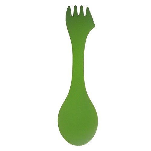 CAMPEGGIO PLASTICA SPORK coltello forchetta cucchiaio posate picnic trekking - Foto 1 di 10