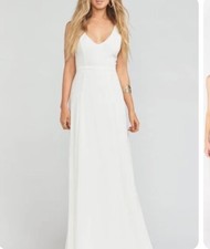 NWOT Show Me Your Mumu Wedding Cake Chiffon Jenn Maxi Dress Size XXS