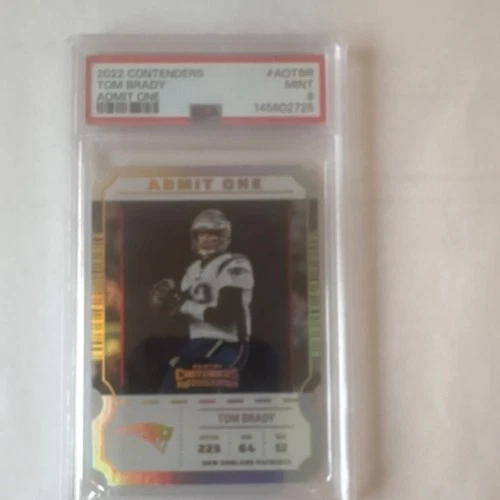 Panini Contenders 2022 Tom Brady #AO-TBR Admit One New England Patriots NFL PSA