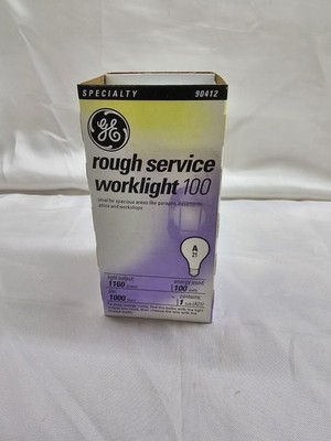 GE - Rough Service - 100 Watt /Light Bulb NIB
