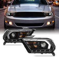 - for 2010-2014 Ford Mustang Projector Headlights  Full LED Beam W/ Sequential