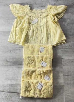 Lot Of 4 NEW Free People Monica Blouse In Double Butter Size Small