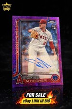 2025 Topps Chrome Rookie Autograph Samuel Aldegheri Purple Speckle Refractor299 